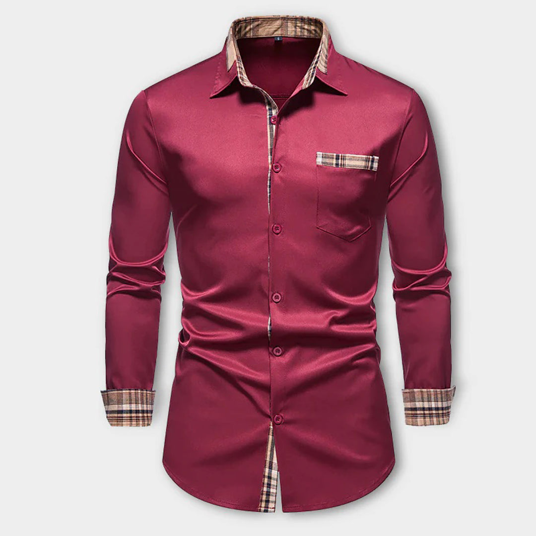 Noah - Casual Long Sleeve Shirt with Buttons and Pockets