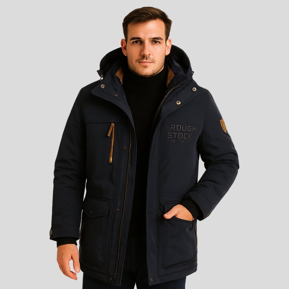Friedrich | Men's Winter Fleece Jacket with Hood and Zip