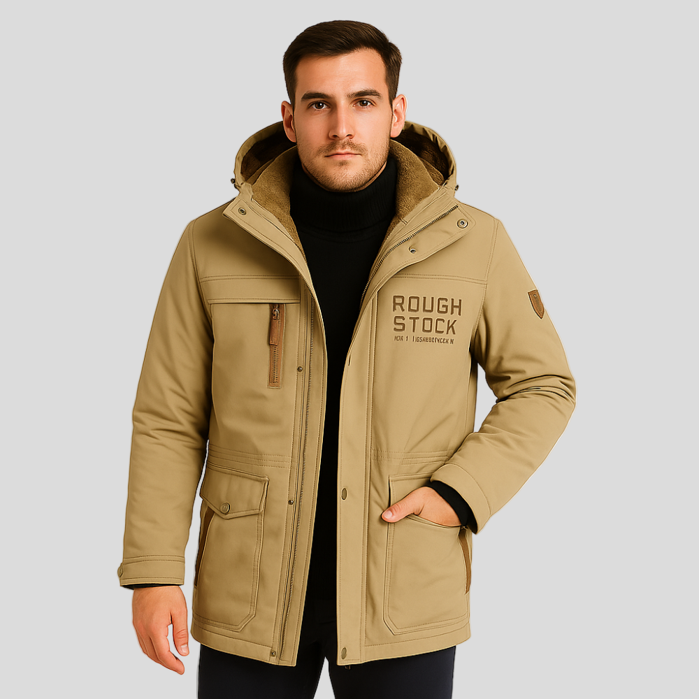 Friedrich | Men's Winter Fleece Jacket with Hood and Zip