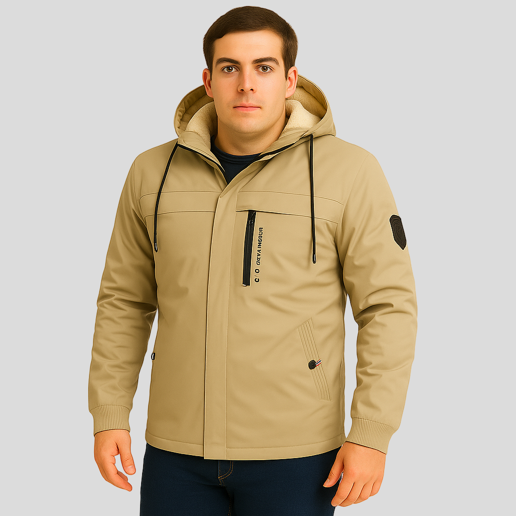 Arno | Men's Hooded Fleece Winter Jacket