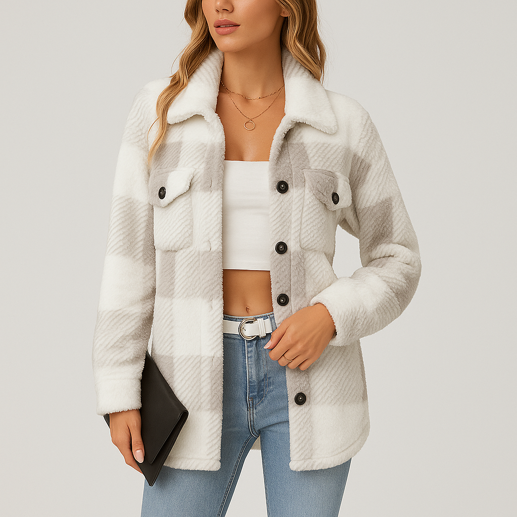 Pauline | Plush Fleece Winter Jacket for Women