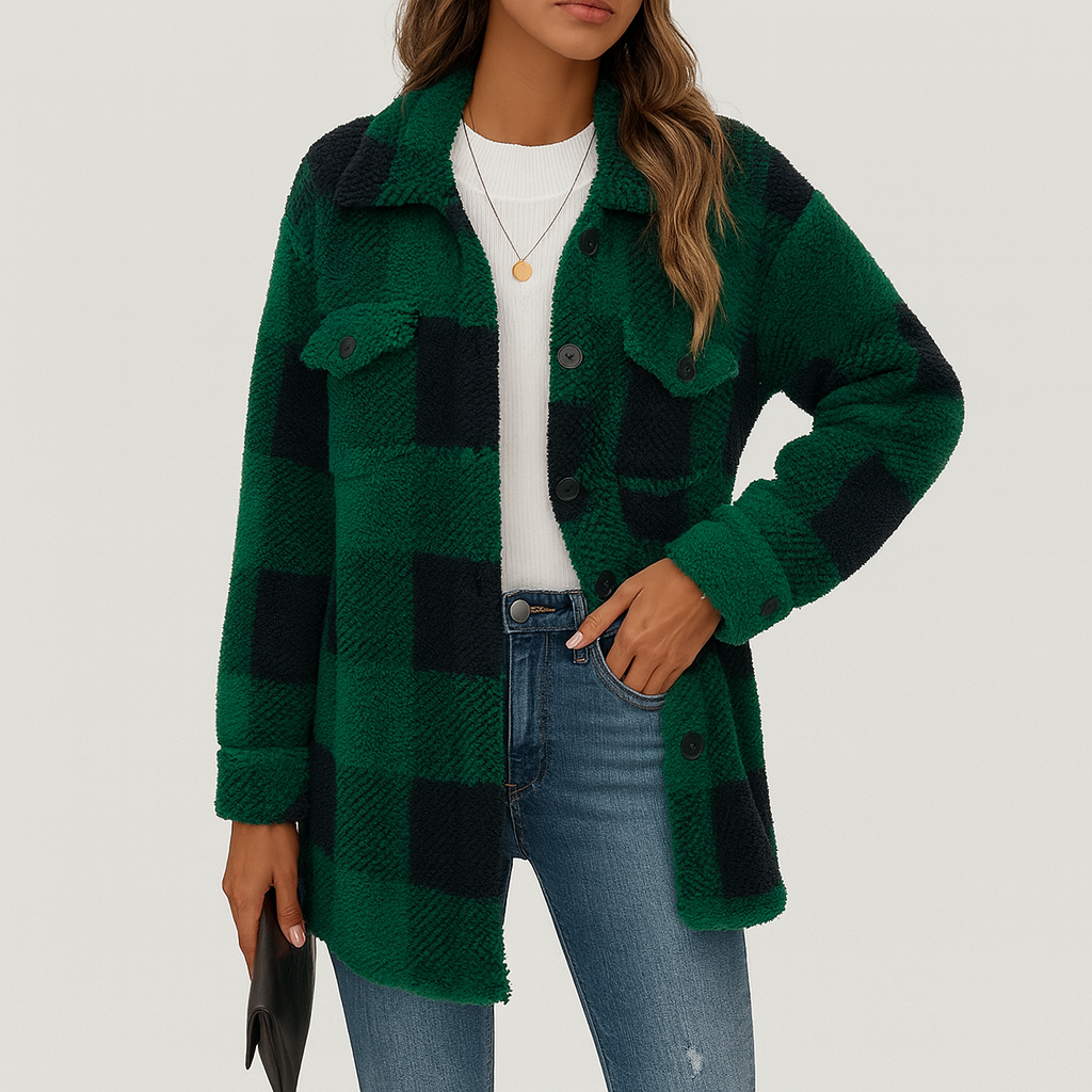 Pauline | Plush Fleece Winter Jacket for Women