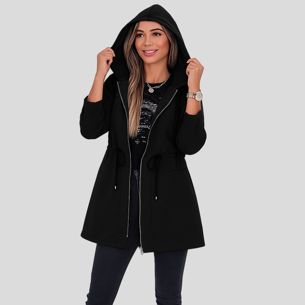 Elena | Casual Hoodie with Zipper and Drawstring