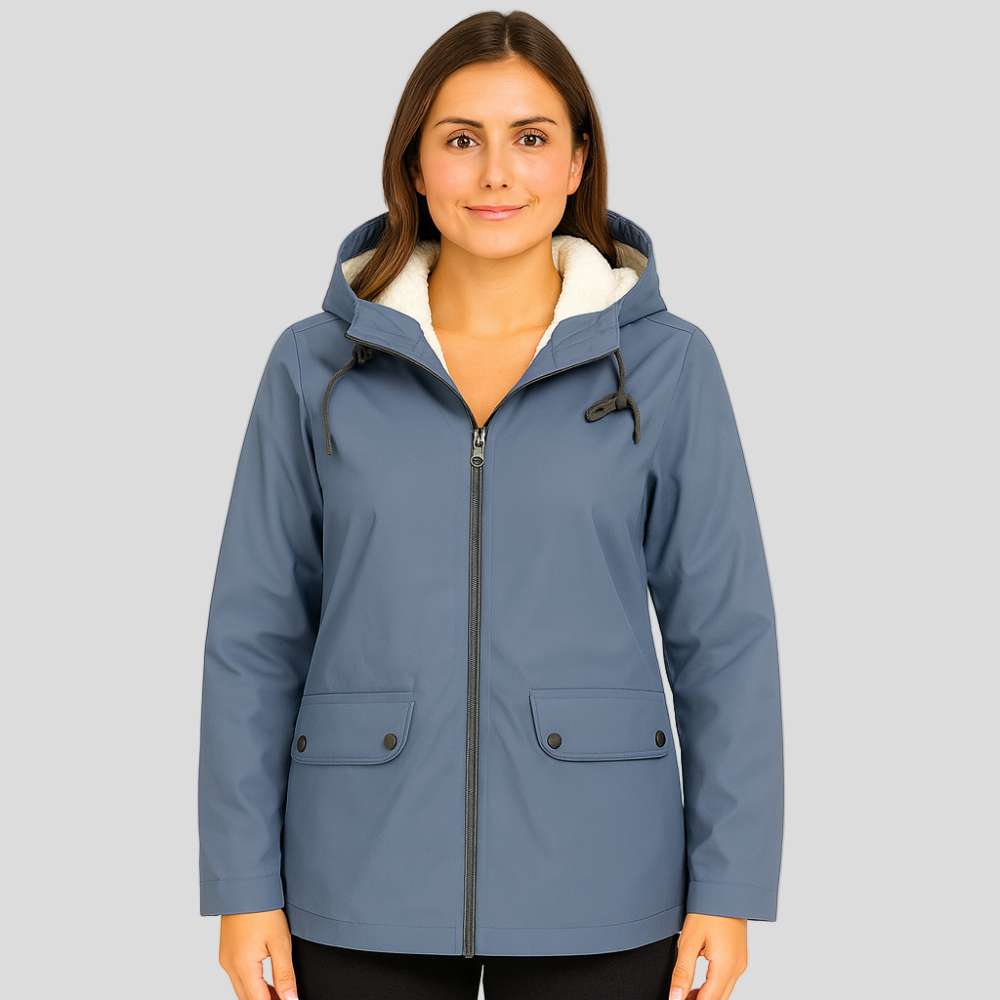 Greta | Women's Transition Jacket with Zipper, Hood, and Pockets