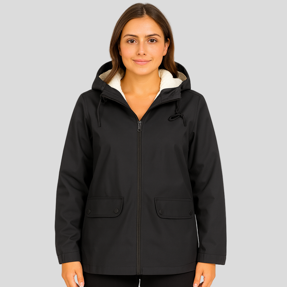 Greta | Women's Transition Jacket with Zipper, Hood, and Pockets