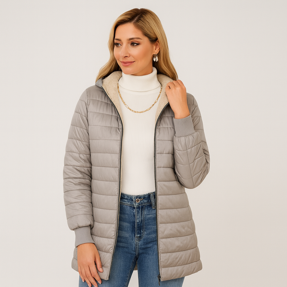 Veronica | Casual Quilted Fabric Coat
