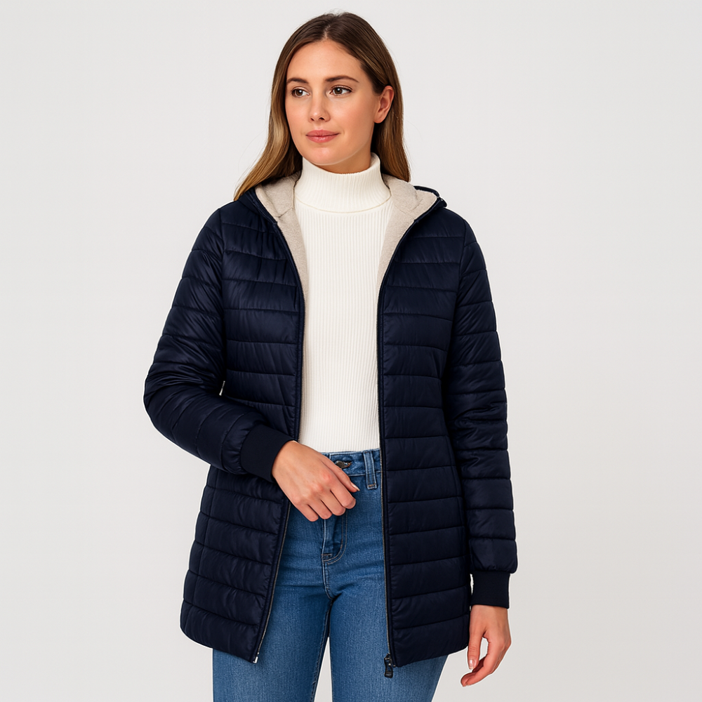 Veronica | Casual Quilted Fabric Coat