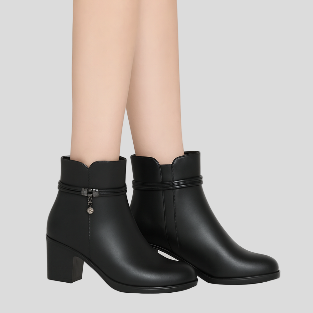 Rosemary | Elegant Insulated Ankle Boots for Winter