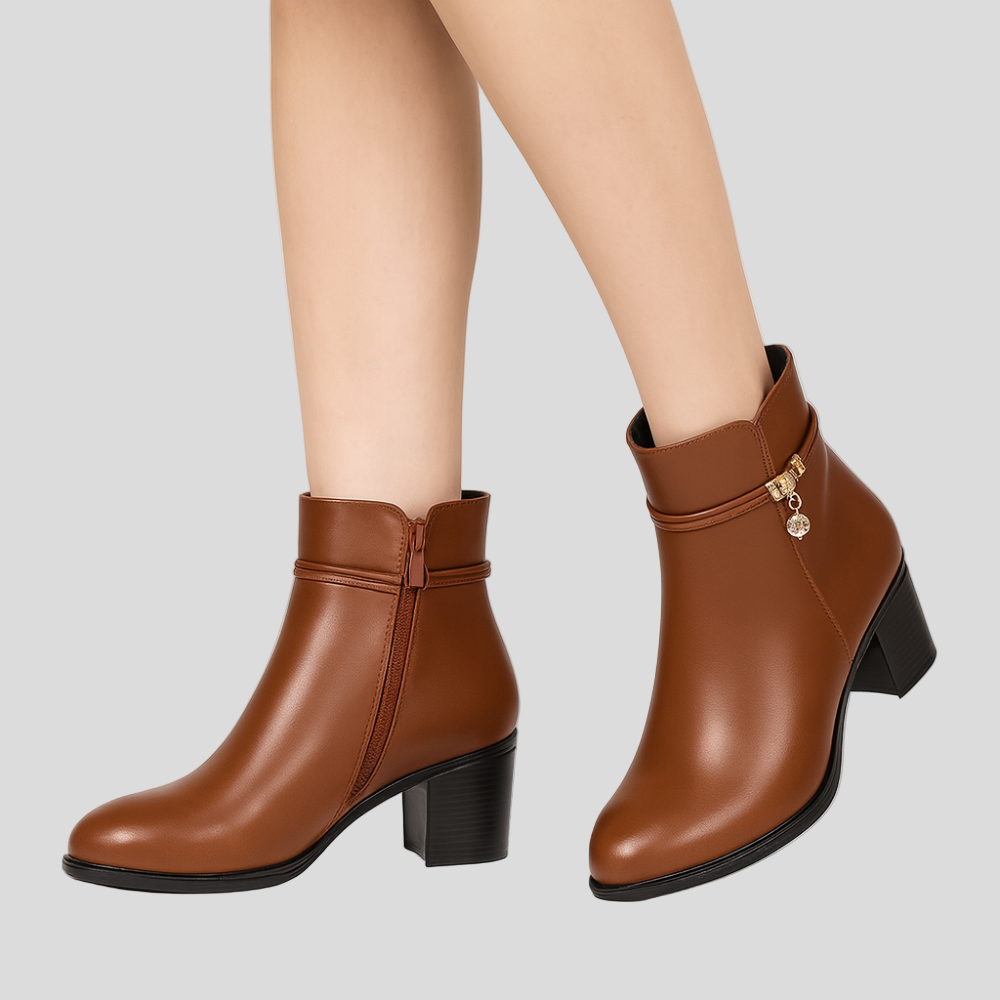 Rosemary | Elegant Insulated Ankle Boots for Winter