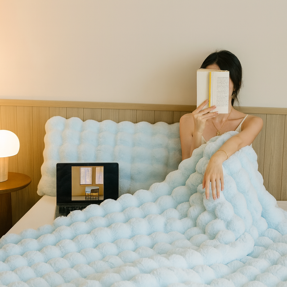 Sylvia | Double Thick Premium Plush Blanket for All Year Round