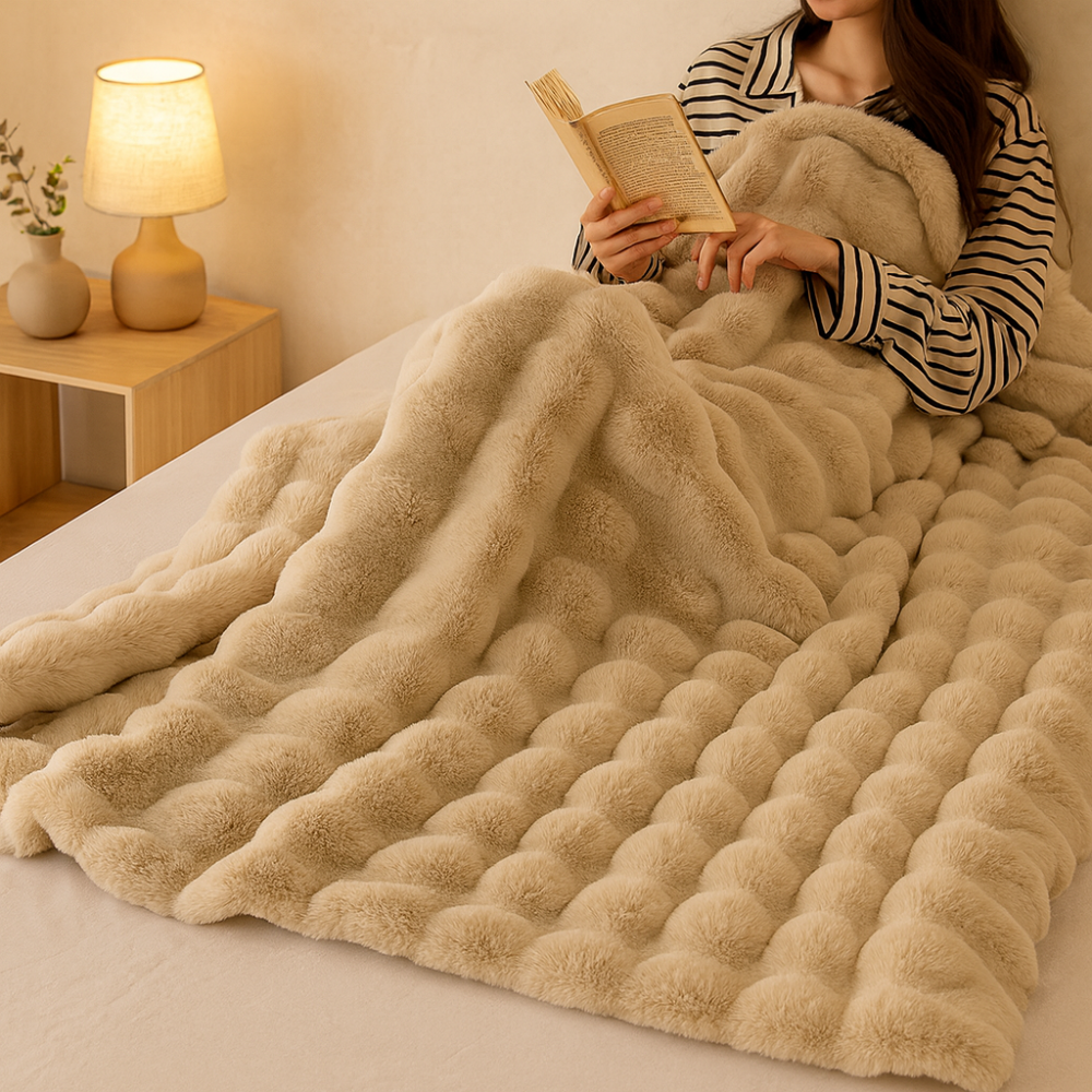 Sylvia | Double Thick Premium Plush Blanket for All Year Round