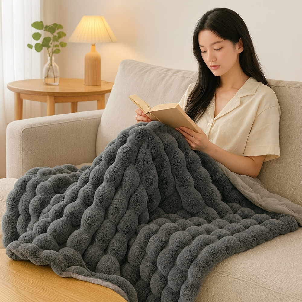 Sylvia | Double Thick Premium Plush Blanket for All Year Round