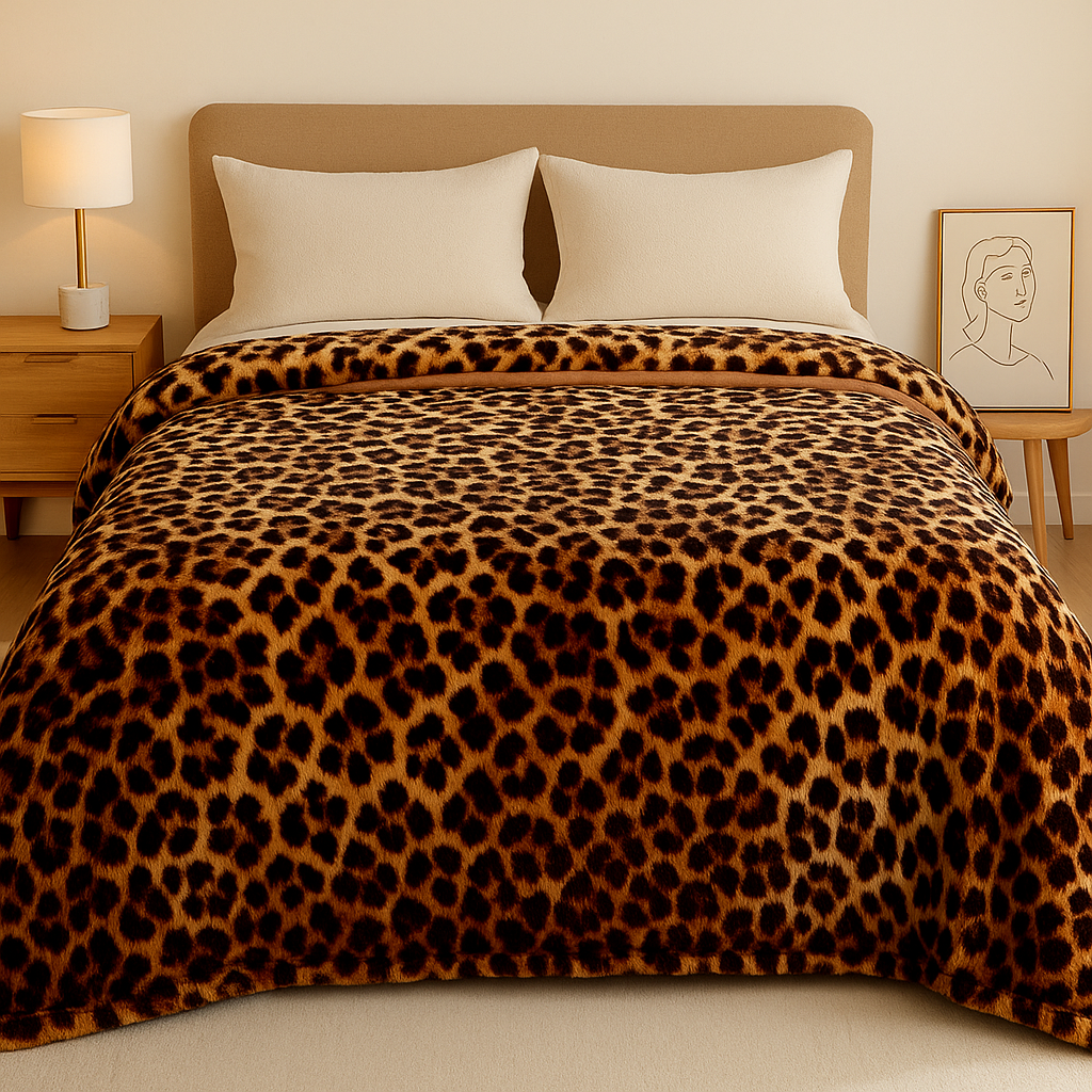 LioraPelt | Leopard Plush Blanket