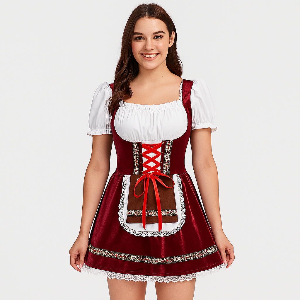 Short Dirndl Dress – Bavarian Traditional Dress for Women