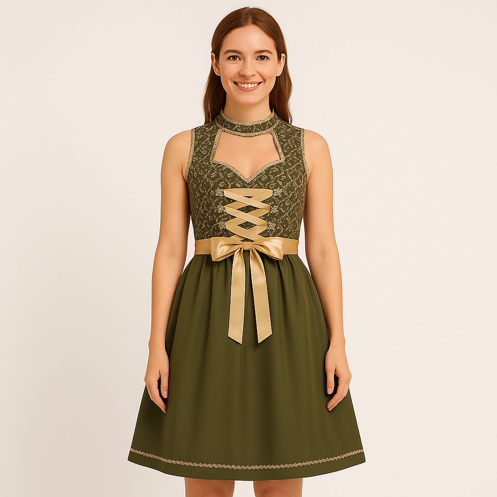 Oktoberfest Women's Dirndl – With Apron