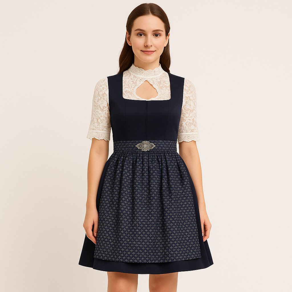 Women's Traditional Dress – Lace Dirndl for Oktoberfest in Munich