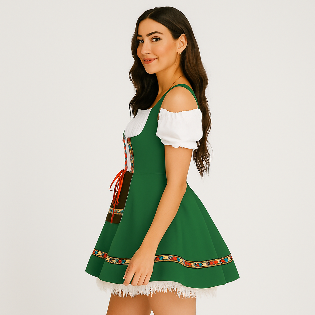 Women's Dirndl Costume – Ideal for Oktoberfest & Theme Parties