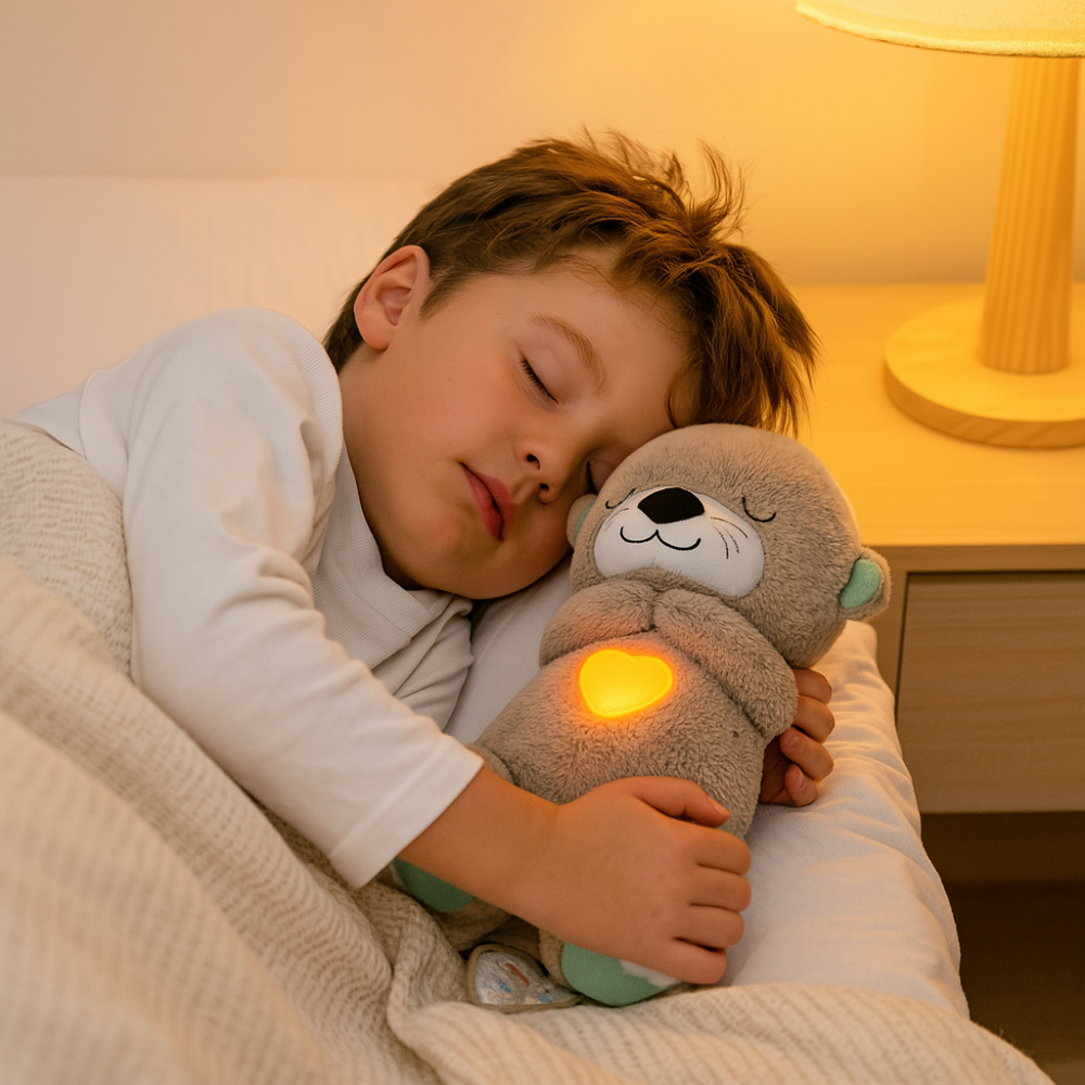 Atmender Plush Companion – Calming Sounds, Night Light, and Stress Relief | Perfect for Children and Adults
