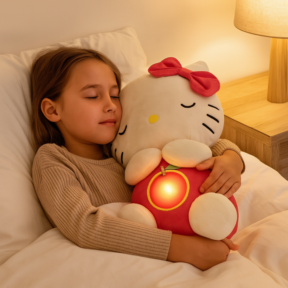 Atmender Plush Companion – Calming Sounds, Night Light, and Stress Relief | Perfect for Children and Adults