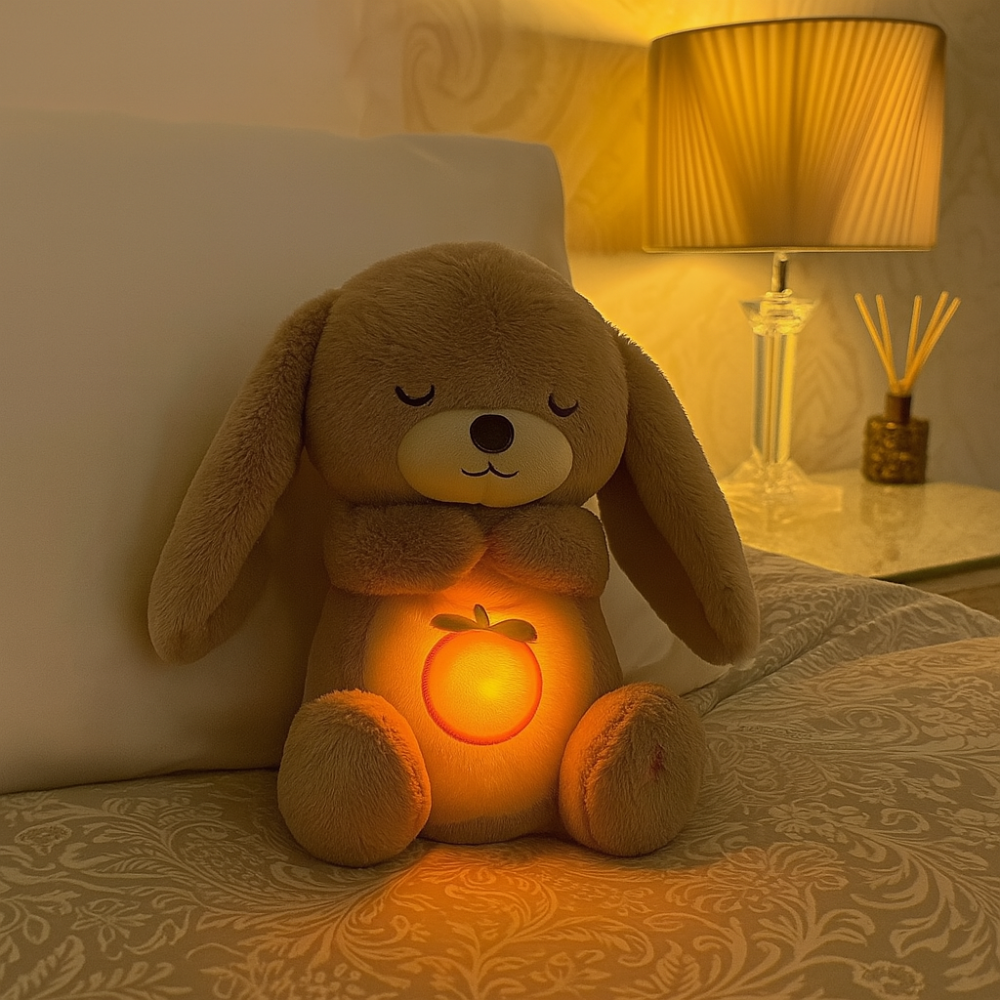Atmender Plush Companion – Calming Sounds, Night Light, and Stress Relief | Perfect for Children and Adults