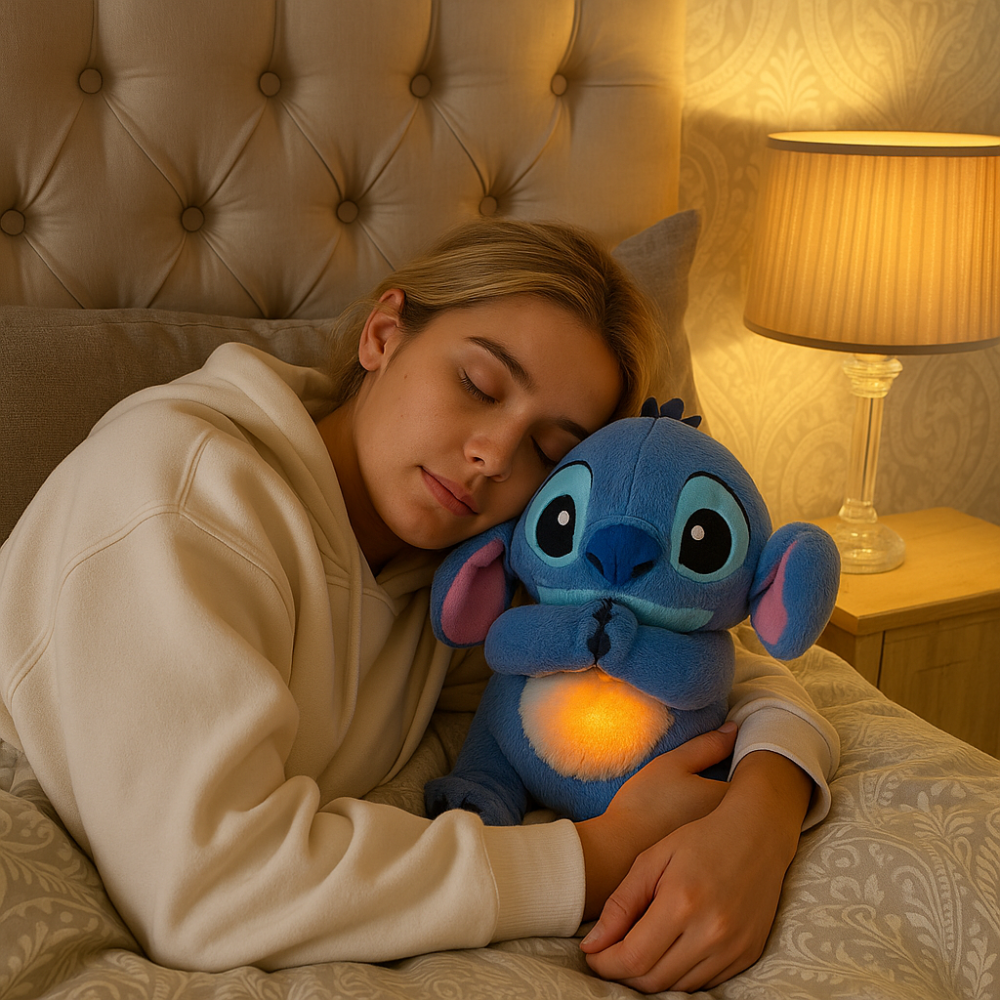 Atmender Plush Companion – Calming Sounds, Night Light, and Stress Relief | Perfect for Children and Adults
