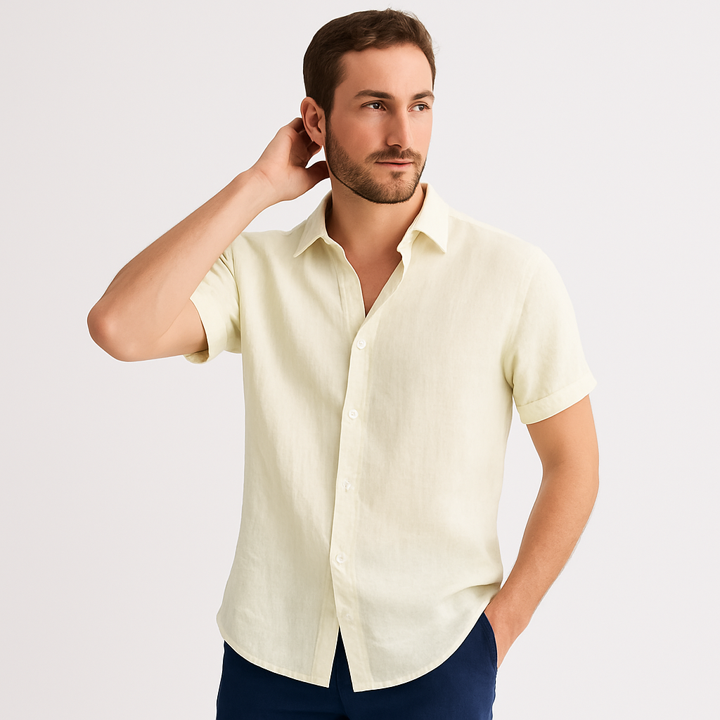 Felix - Casual Short Sleeve Shirt with Classic Collar
