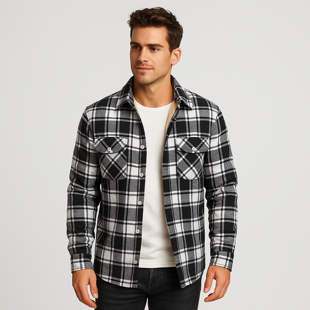 Benny - Fleece-lined Checked Jacket