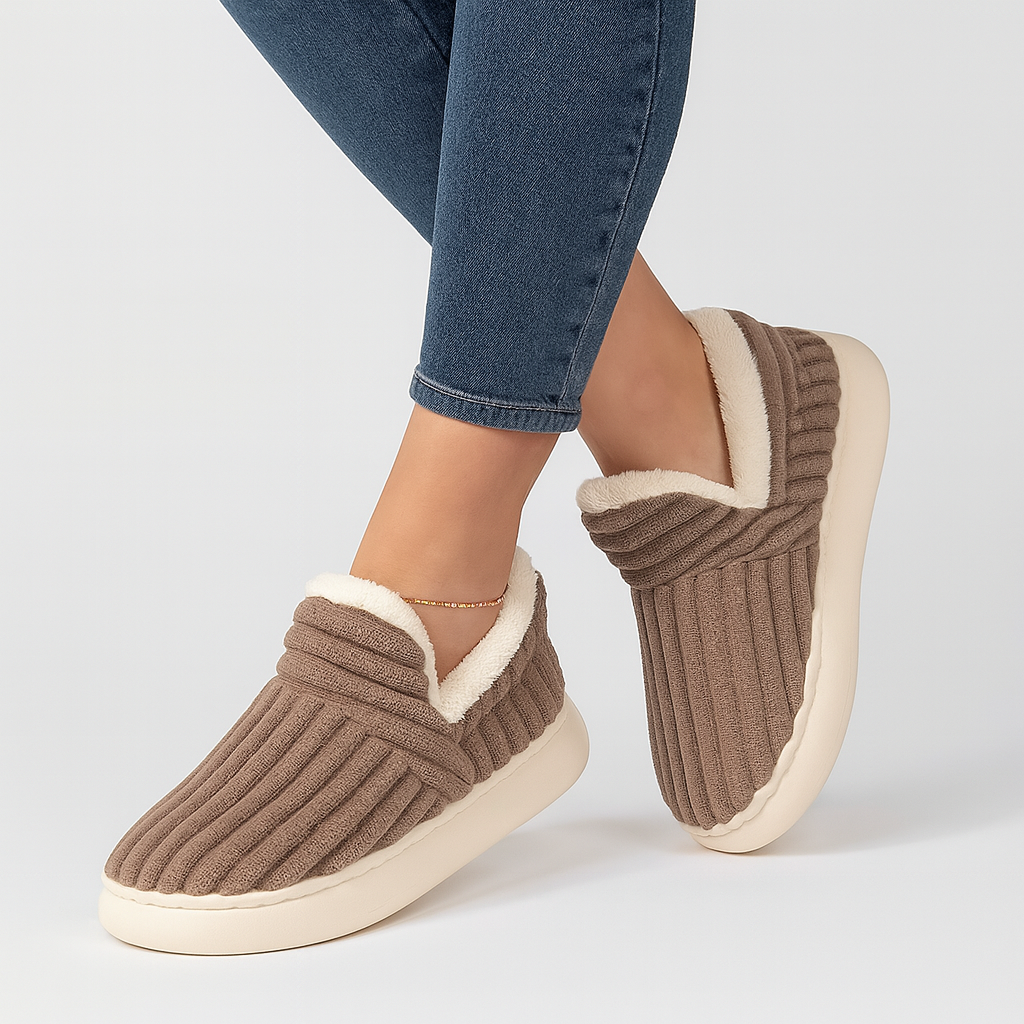 FuzzyWarm | Cozy Slip-On House Slippers