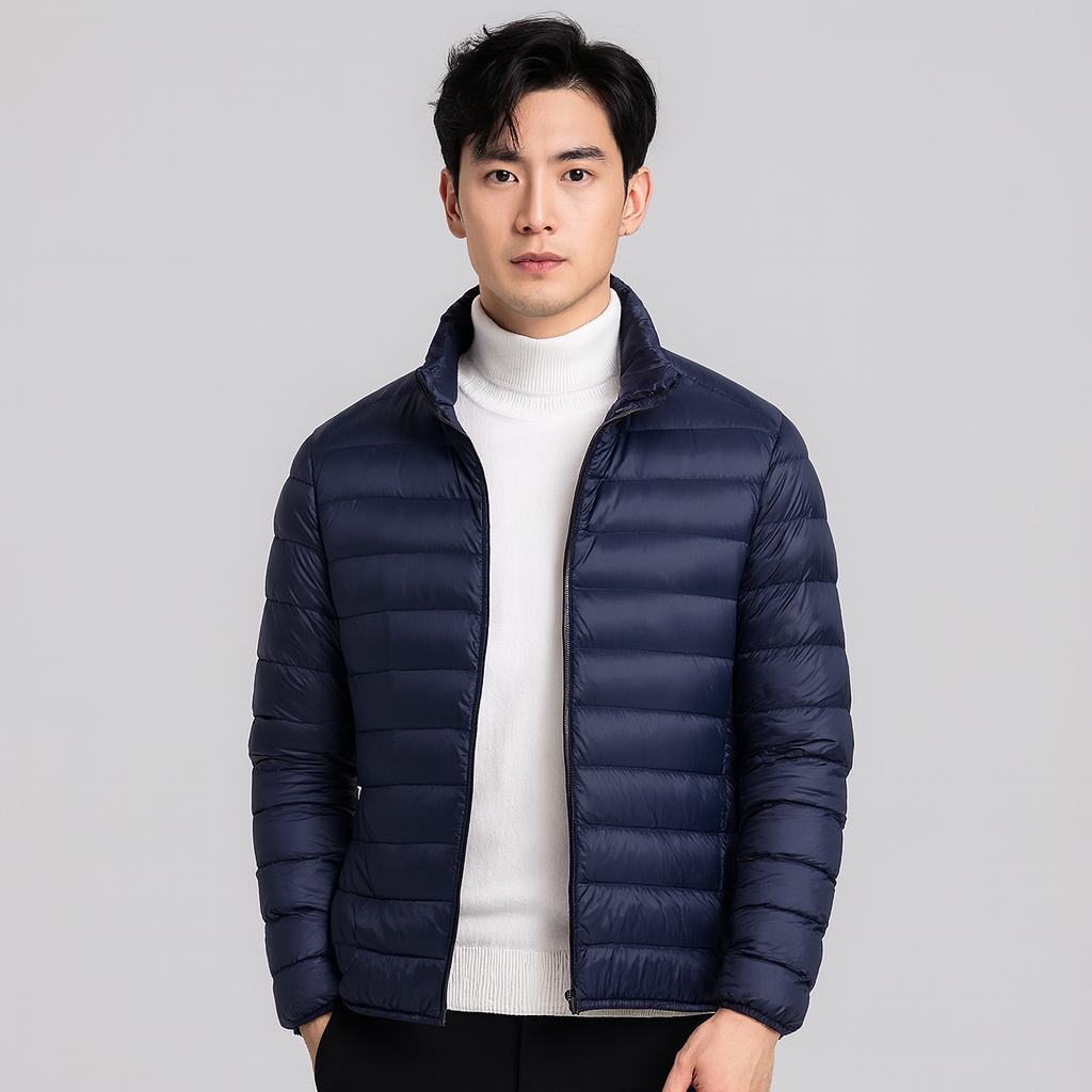 Elias | Men's Winter Jacket with Stand Collar