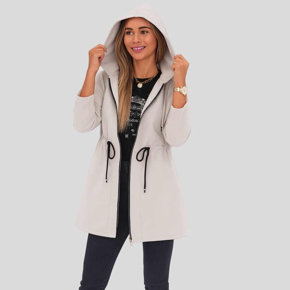 Elena | Casual Hoodie with Zipper and Drawstring