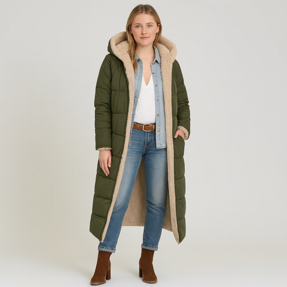 Aurora | Elegant Winter Coat with Plush Lining and Zipper