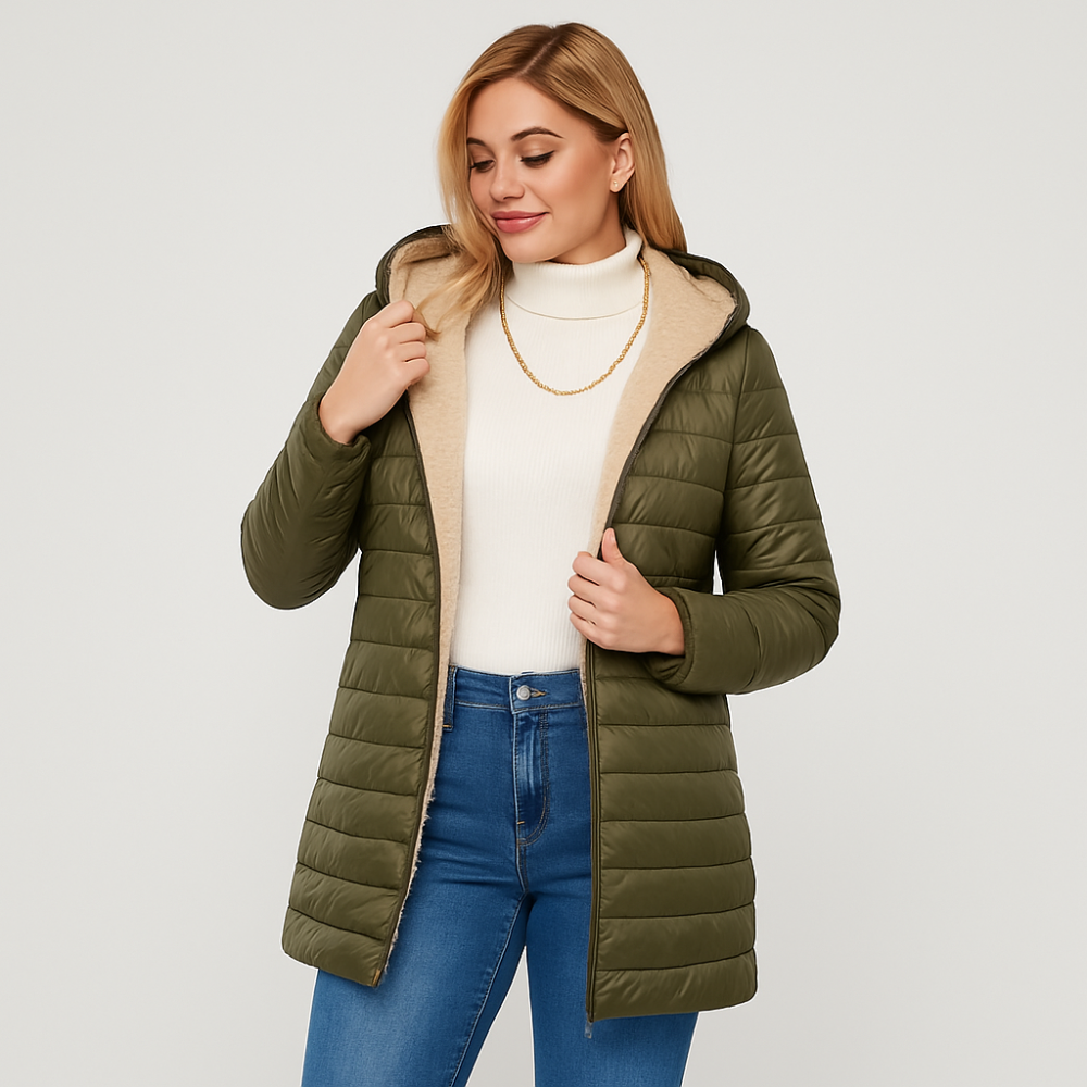 Veronica | Casual Quilted Fabric Coat