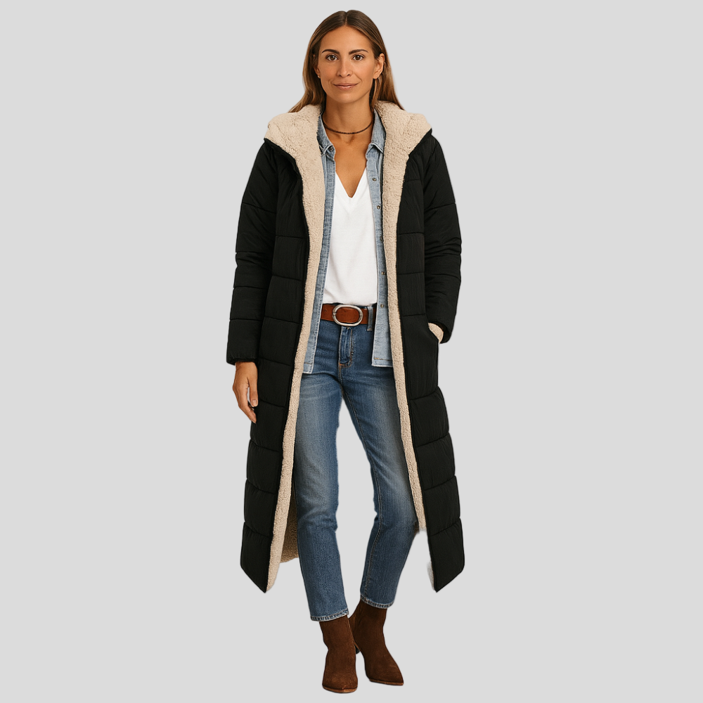 Amara | Women's Packable Winter Coat with Hood and Plush Fabric