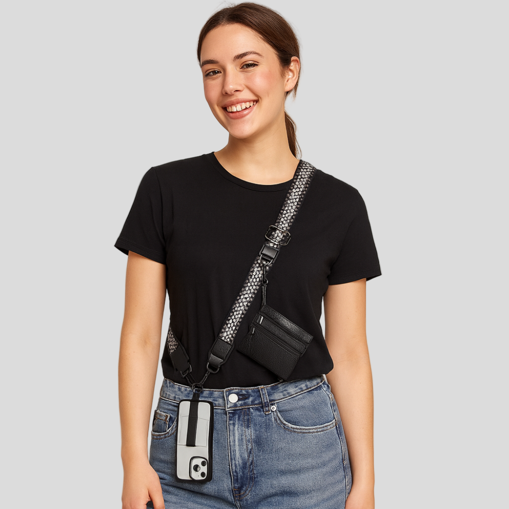 SecureZip | Stylish Crossbody Phone Holder with Wallet