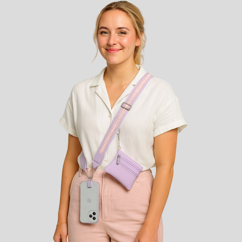 SecureZip | Stylish Crossbody Phone Holder with Wallet