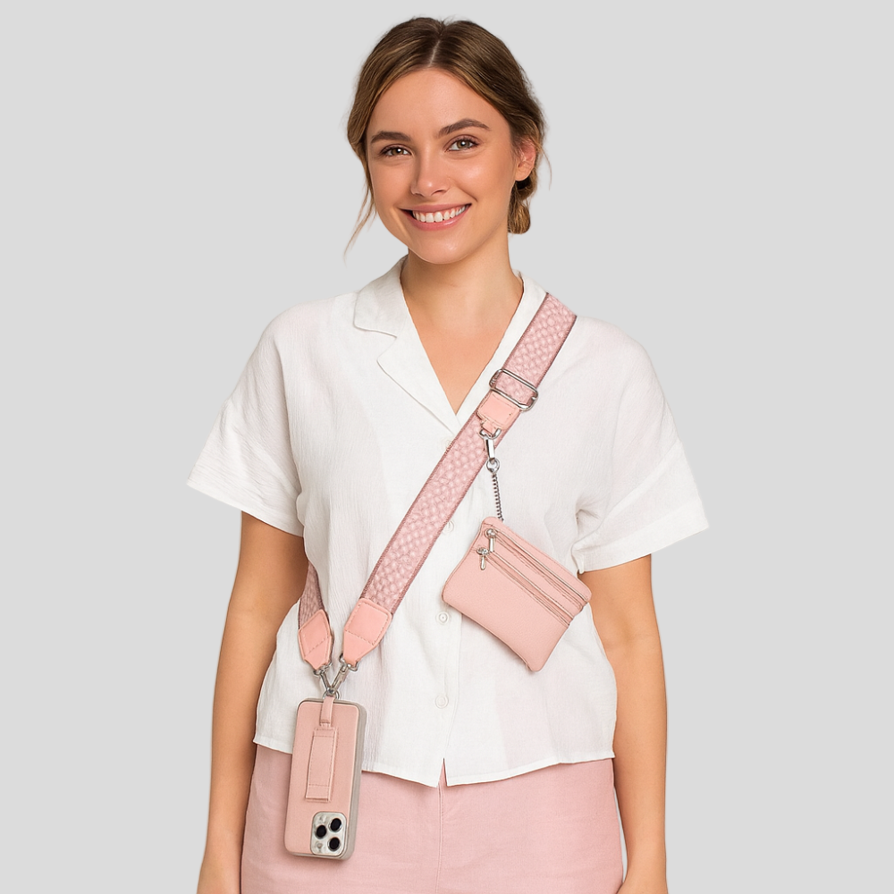 SecureZip | Stylish Crossbody Phone Holder with Wallet