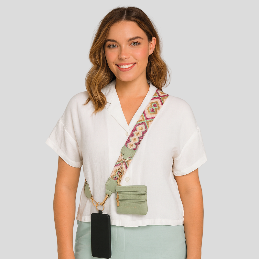 SecureZip | Stylish Crossbody Phone Holder with Wallet