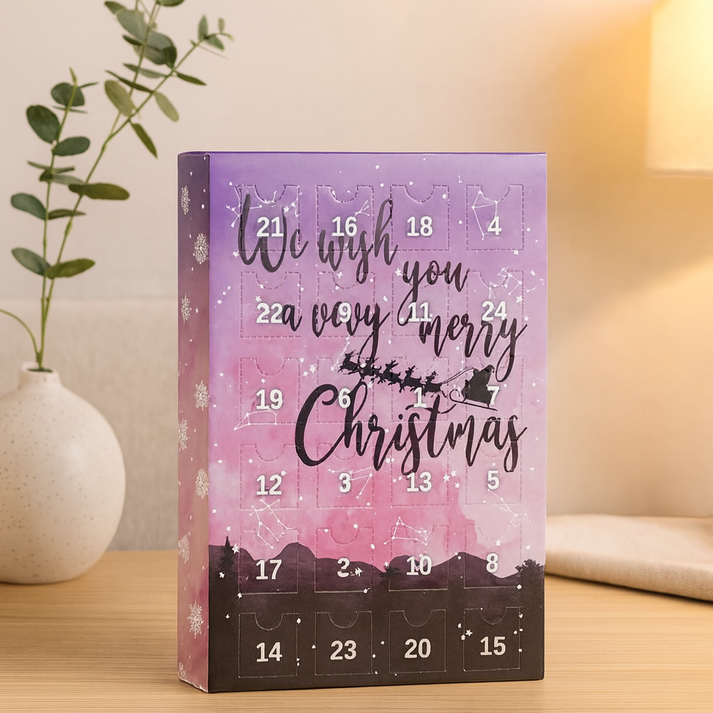 CrystalTreasures | Gemstone Advent Calendar with 24 Natural Crystals