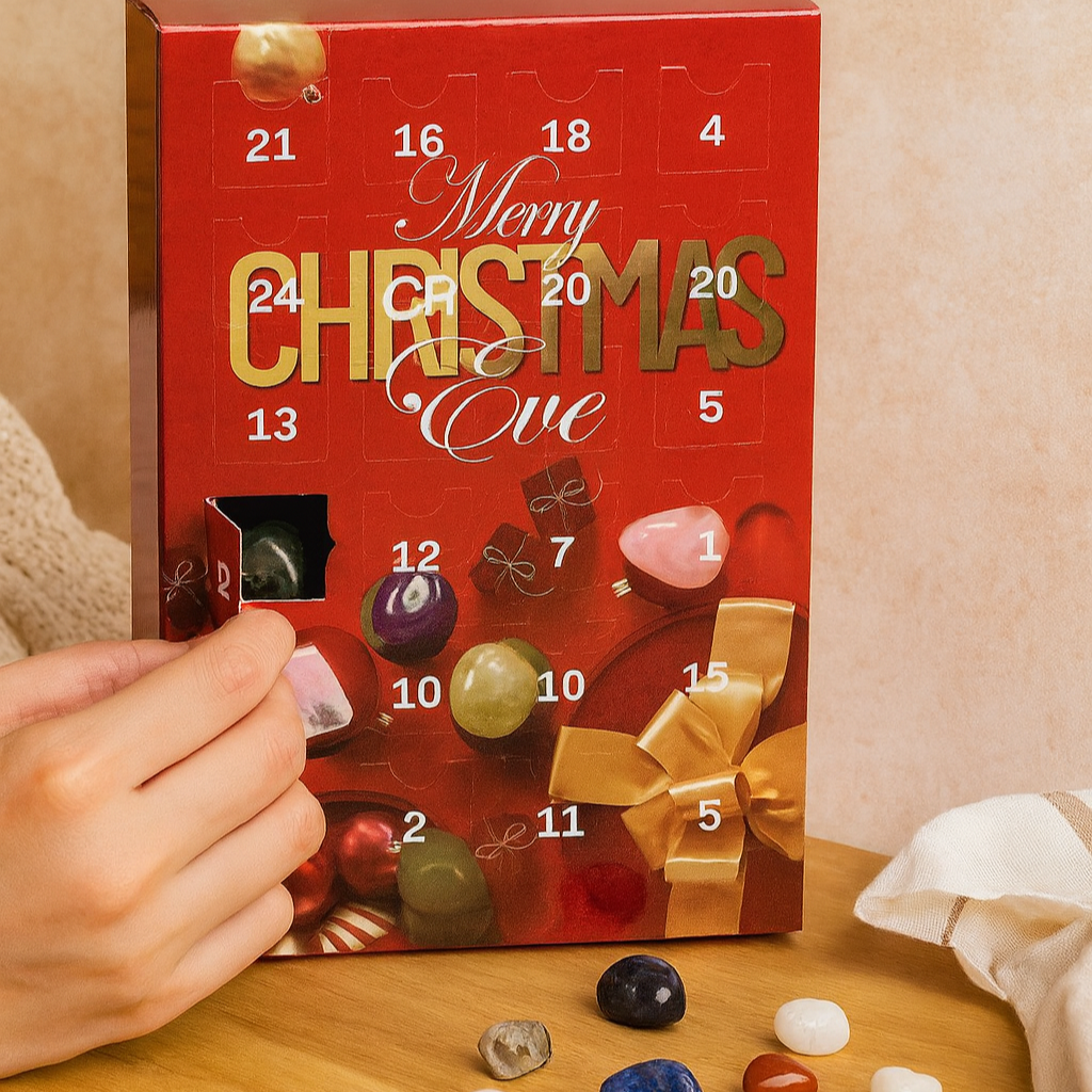 GemAura | Crystal Advent Calendar with 24 Natural Gemstones