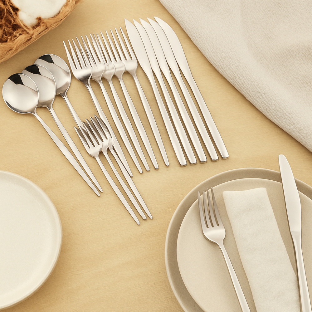 Sterling Gold Stainless Steel Cutlery Set of 30 Pieces