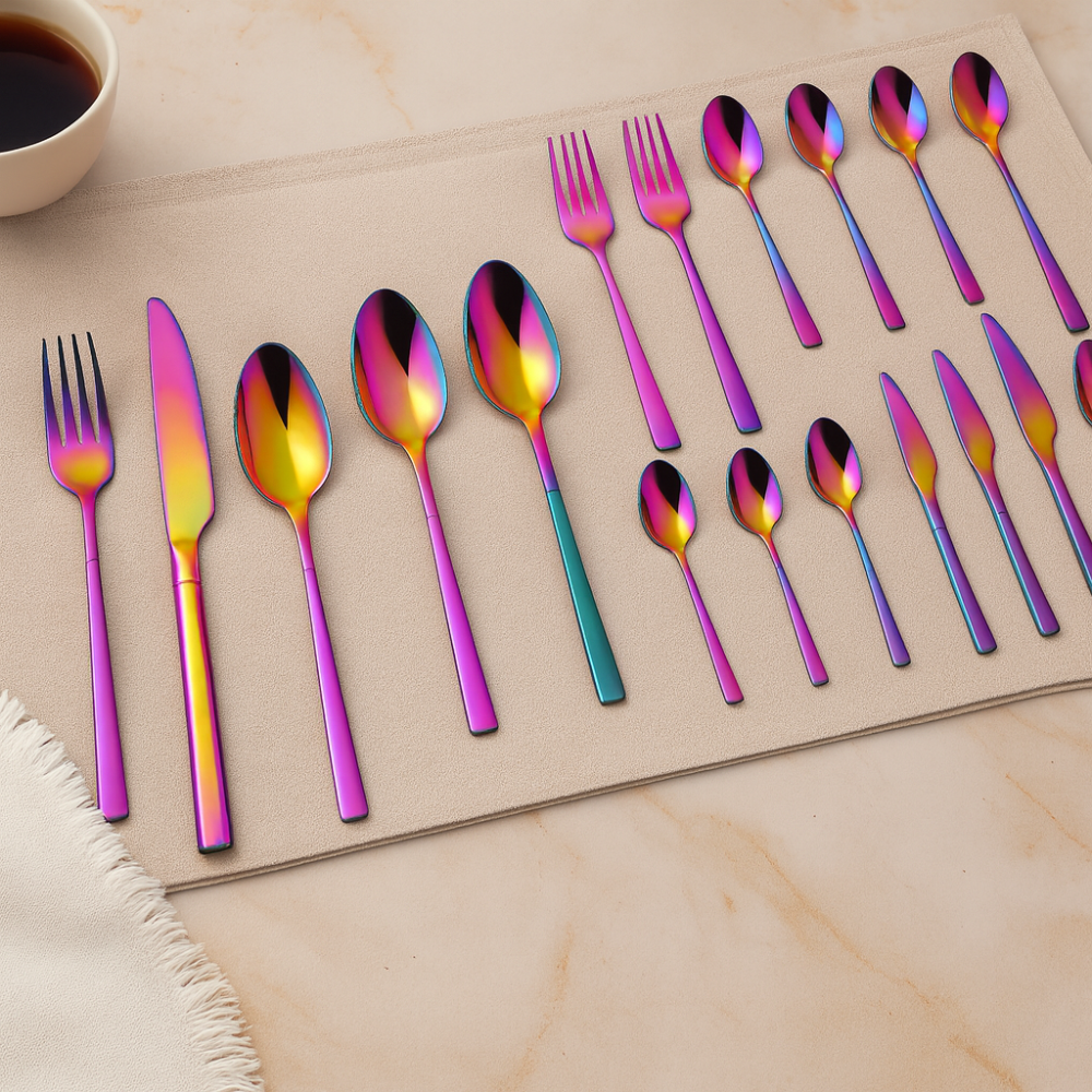 Culina | 24-piece Stainless Steel Dinnerware and Cutlery Set