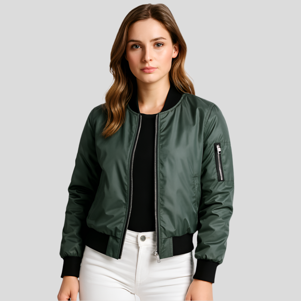 Lightweight Summer Pilot Jacket for Women – Elegant Short Coat