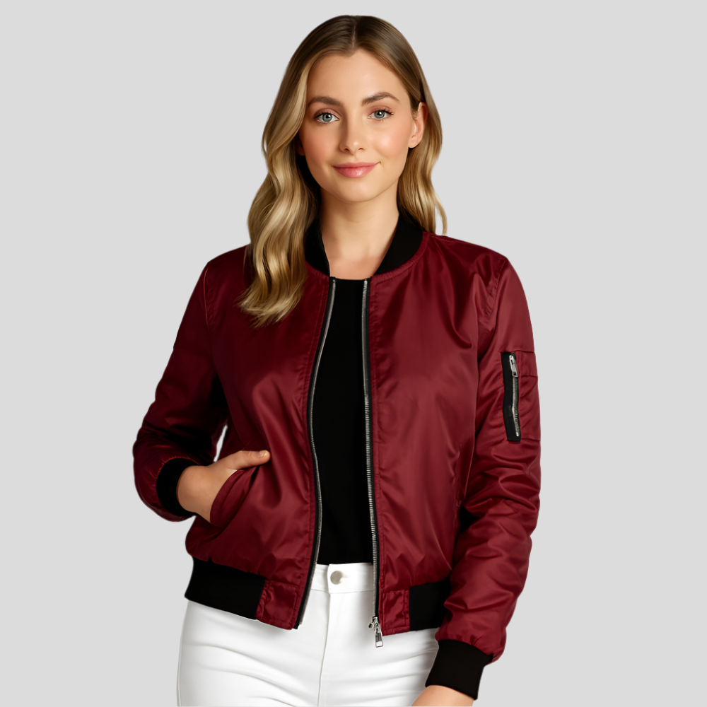 Lightweight Summer Pilot Jacket for Women – Elegant Short Coat