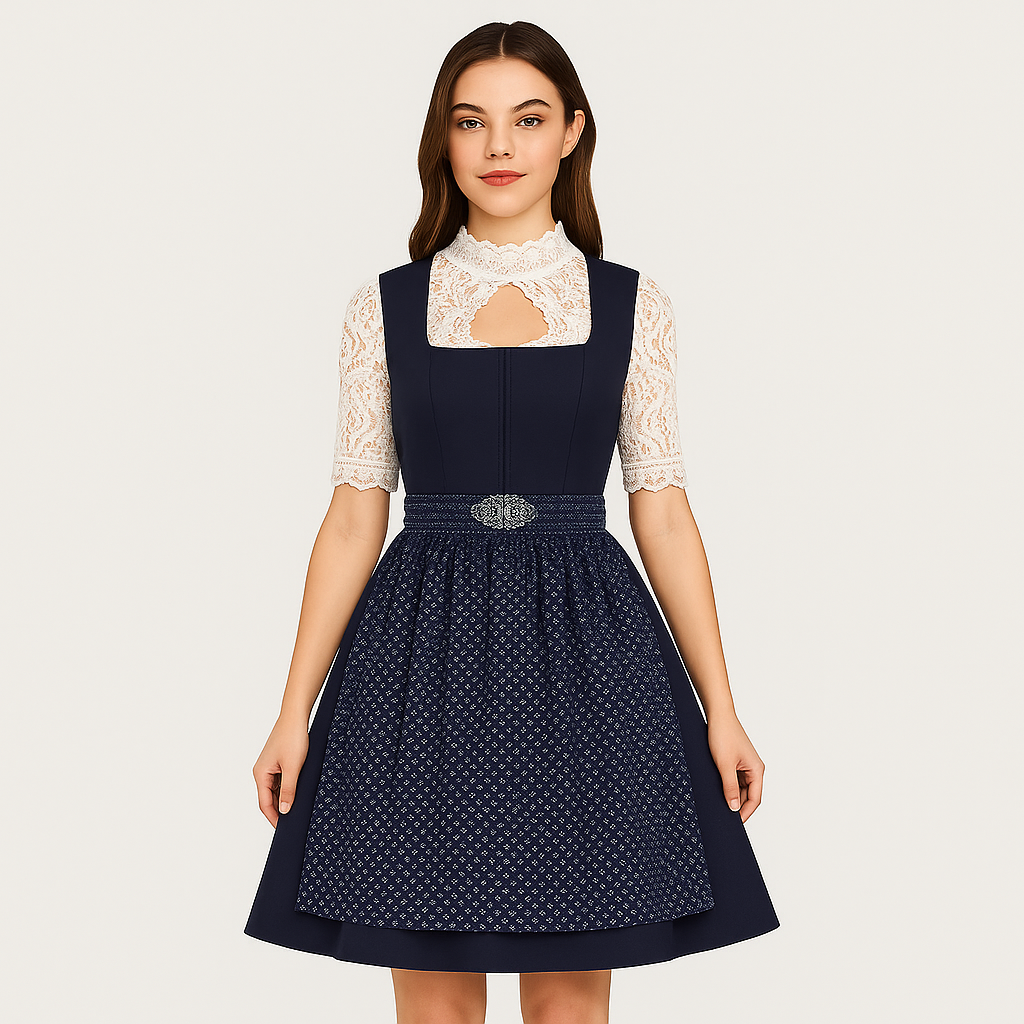 Women's Traditional Dress – Lace Dirndl for Oktoberfest in Munich