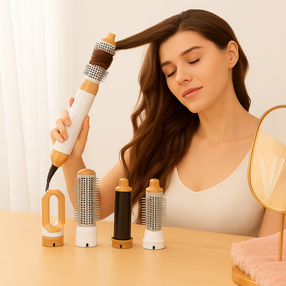 5-in-1 Hair Dryer with Hair Styling Accessories