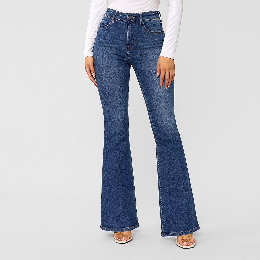Louisa – Women's Slim Jeans with High Waist – Preppy Style in Vintage Look