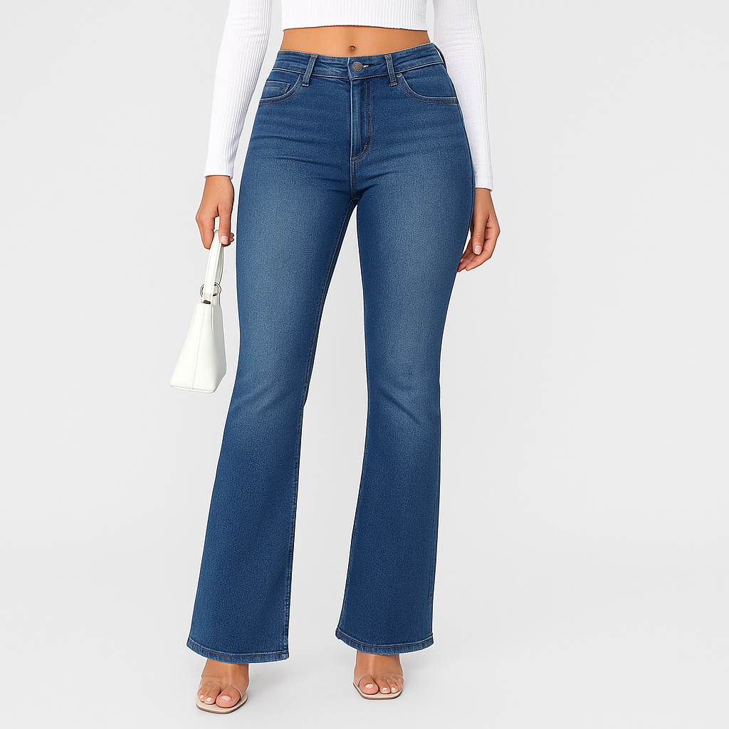 Louisa – Women's Slim Jeans with High Waist – Preppy Style in Vintage Look