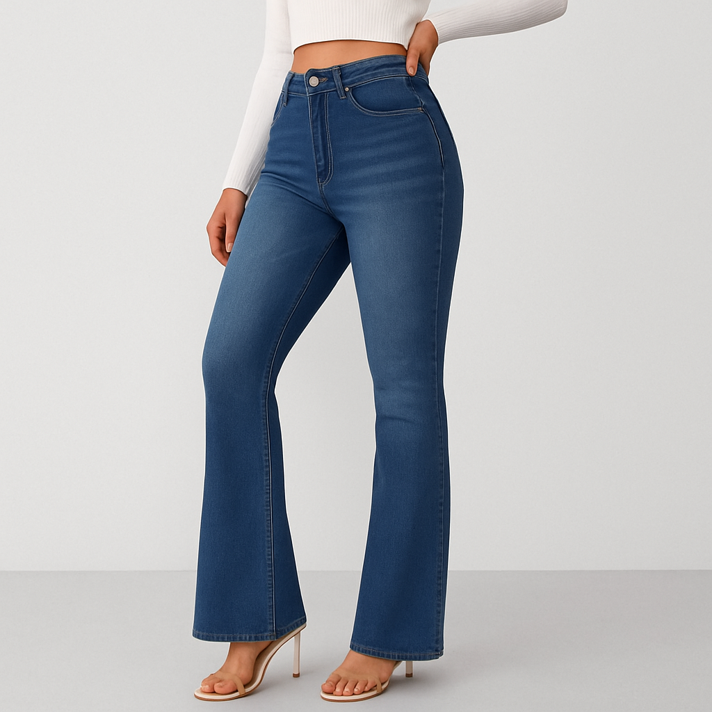 Louisa – Women's Slim Jeans with High Waist – Preppy Style in Vintage Look