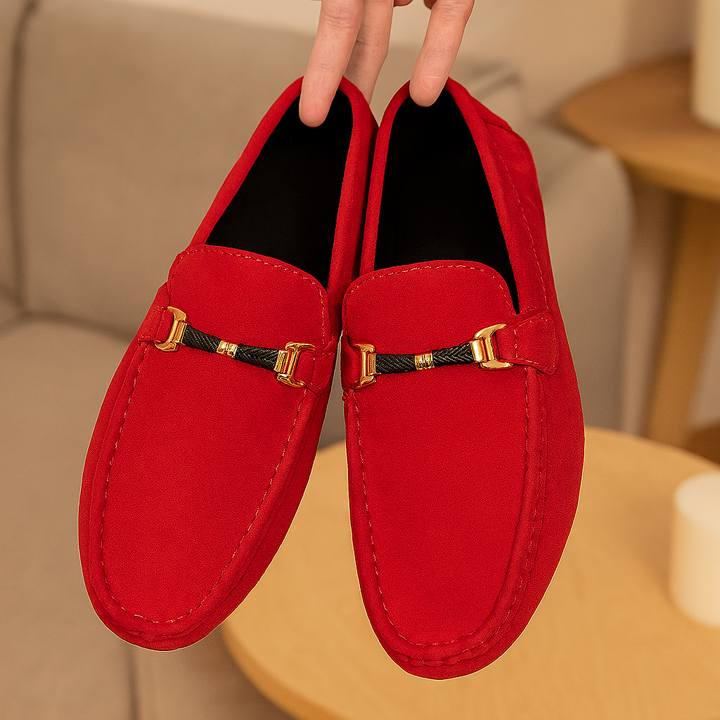 Elijah Leather Moccasin Loafer – Flexible and Stylish Men's Shoes
