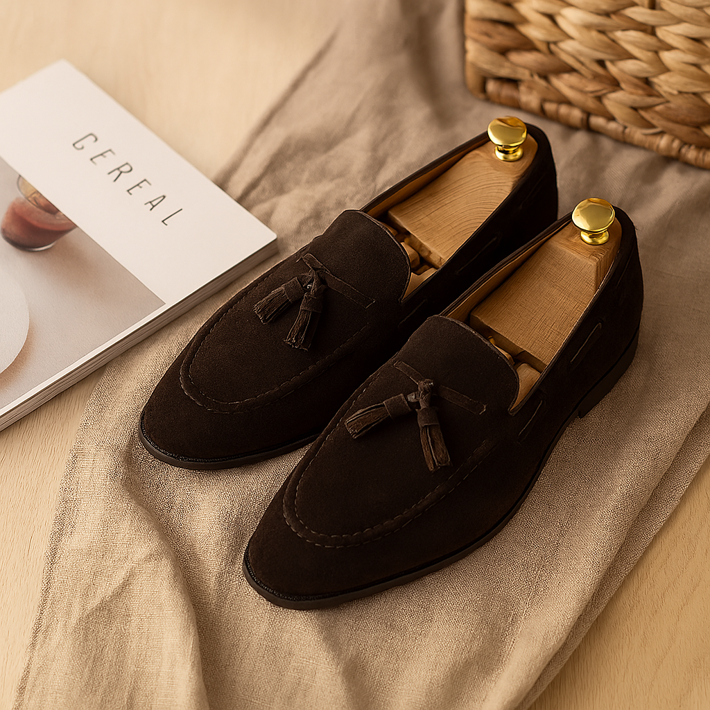 Casual Men's Slip-On Shoes – Versatile Footwear for Work & Travel